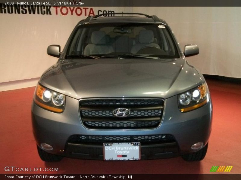 Silver Blue / Gray 2009 Hyundai Santa Fe SE
