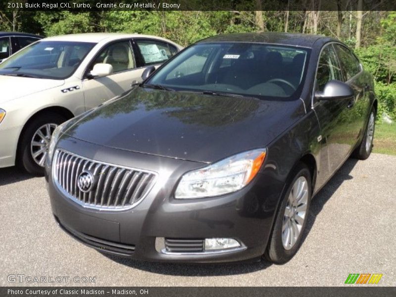 Granite Gray Metallic / Ebony 2011 Buick Regal CXL Turbo