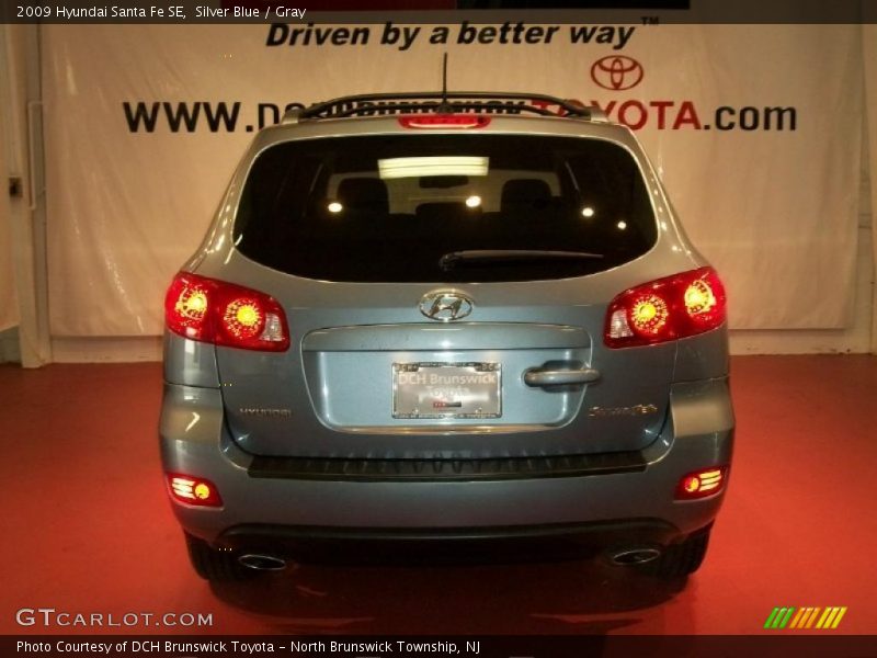 Silver Blue / Gray 2009 Hyundai Santa Fe SE