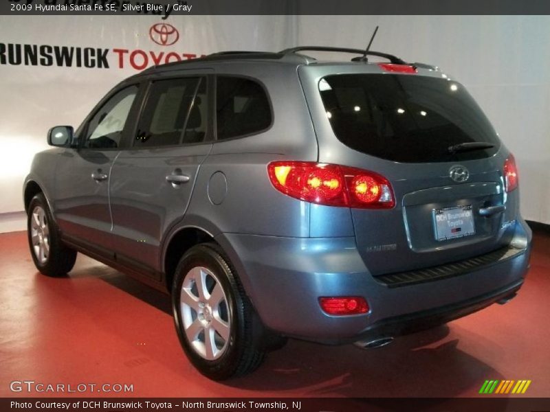 Silver Blue / Gray 2009 Hyundai Santa Fe SE