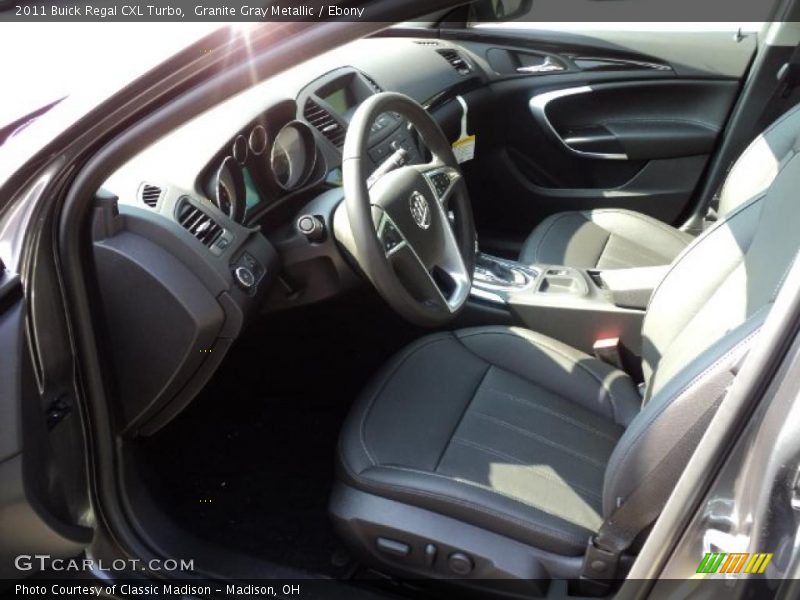 Granite Gray Metallic / Ebony 2011 Buick Regal CXL Turbo