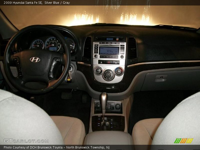 Silver Blue / Gray 2009 Hyundai Santa Fe SE