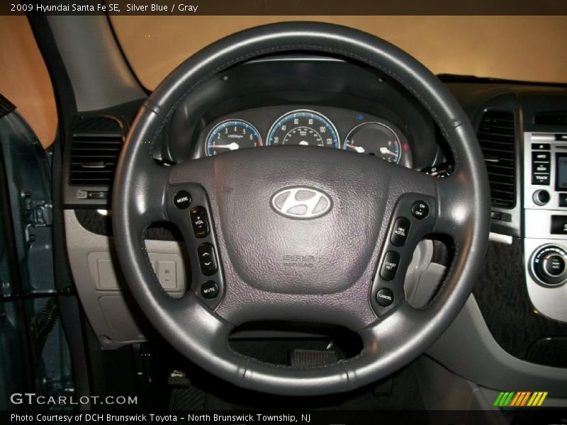 Silver Blue / Gray 2009 Hyundai Santa Fe SE