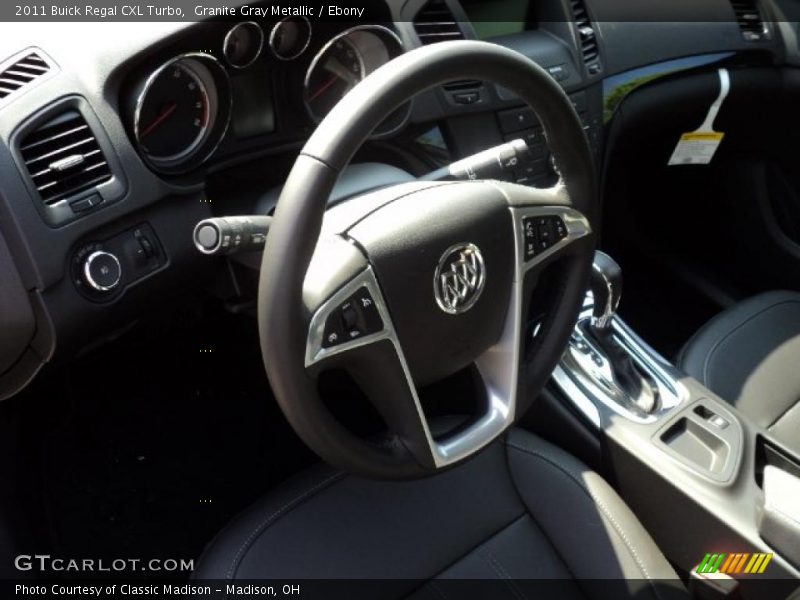 Granite Gray Metallic / Ebony 2011 Buick Regal CXL Turbo