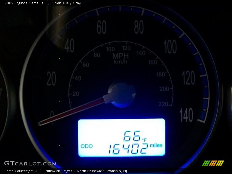 Silver Blue / Gray 2009 Hyundai Santa Fe SE