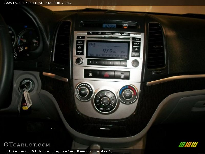 Silver Blue / Gray 2009 Hyundai Santa Fe SE
