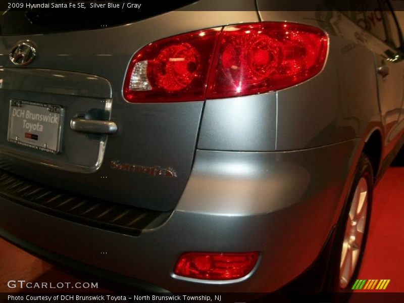 Silver Blue / Gray 2009 Hyundai Santa Fe SE