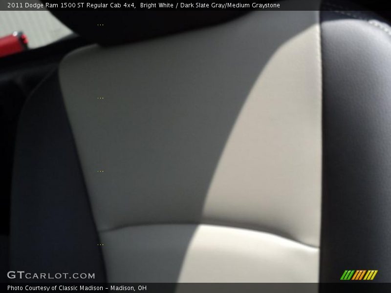 Bright White / Dark Slate Gray/Medium Graystone 2011 Dodge Ram 1500 ST Regular Cab 4x4