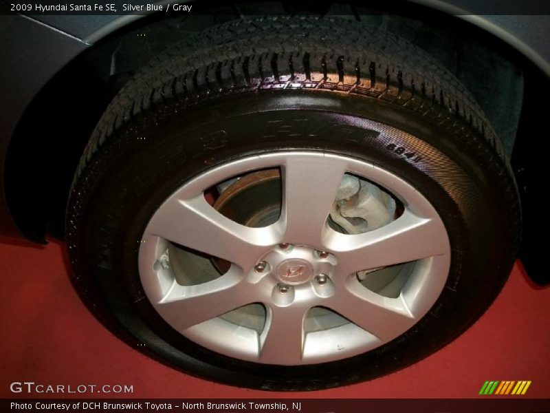 Silver Blue / Gray 2009 Hyundai Santa Fe SE