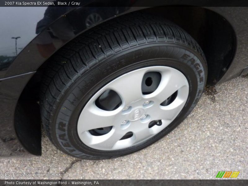 Black / Gray 2007 Kia Spectra EX Sedan
