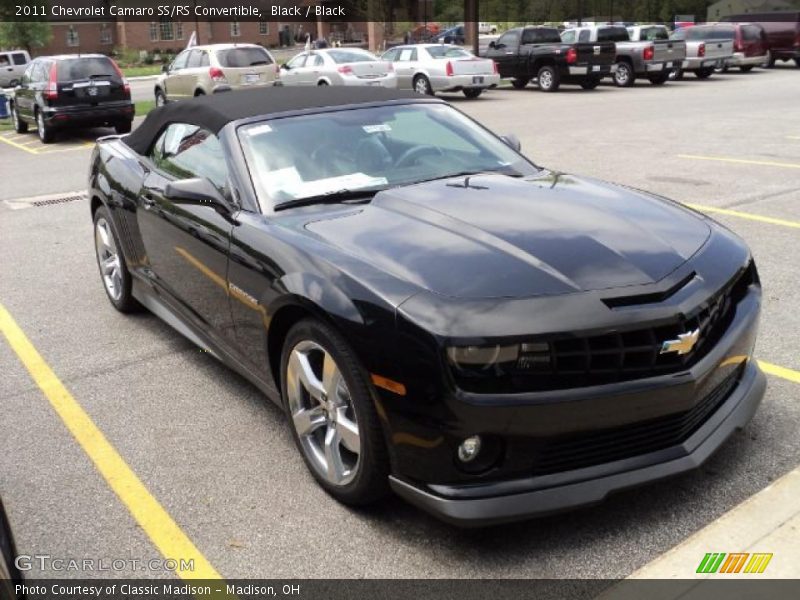 Black / Black 2011 Chevrolet Camaro SS/RS Convertible