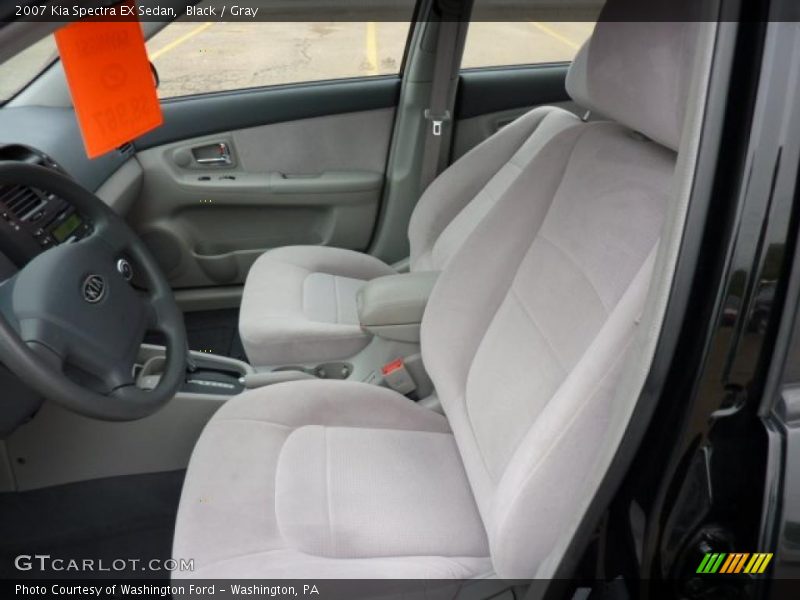Black / Gray 2007 Kia Spectra EX Sedan