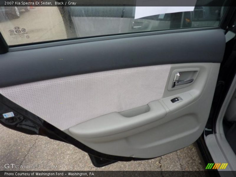 Black / Gray 2007 Kia Spectra EX Sedan