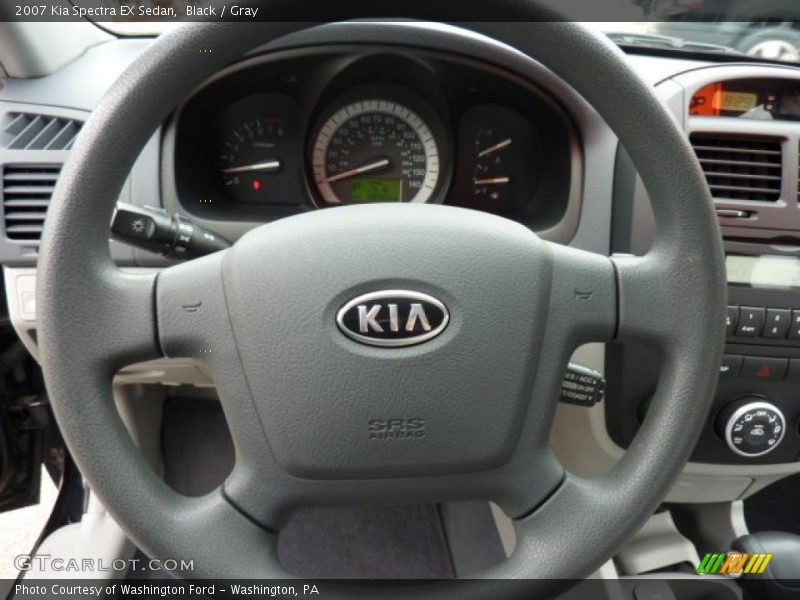 Black / Gray 2007 Kia Spectra EX Sedan