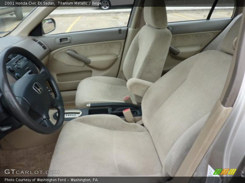  2001 Civic EX Sedan Beige Interior