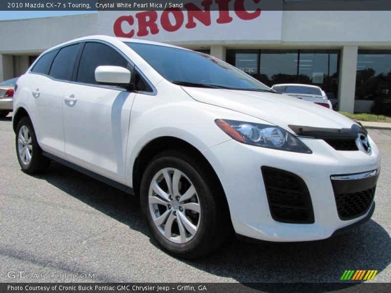 Crystal White Pearl Mica / Sand 2010 Mazda CX-7 s Touring