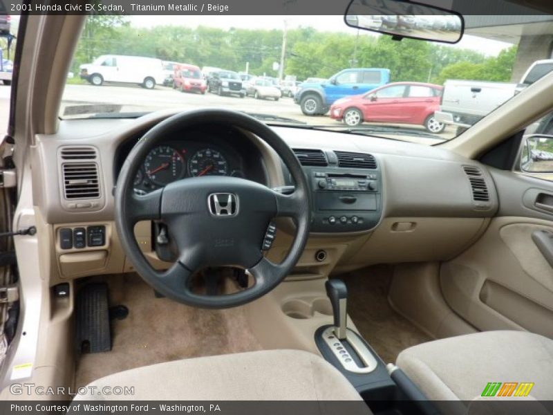  2001 Civic EX Sedan Beige Interior