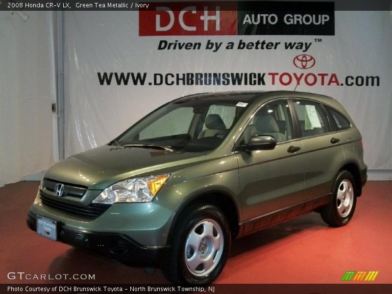 Green Tea Metallic / Ivory 2008 Honda CR-V LX