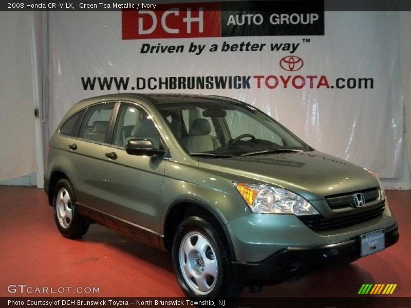 Green Tea Metallic / Ivory 2008 Honda CR-V LX