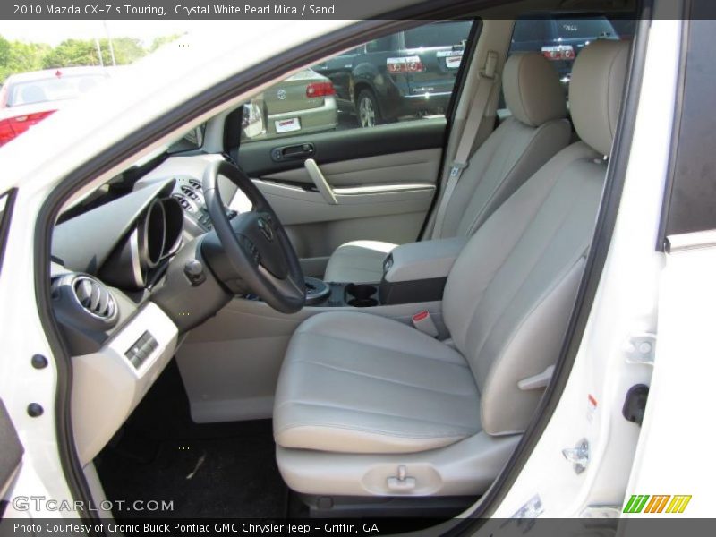 Crystal White Pearl Mica / Sand 2010 Mazda CX-7 s Touring