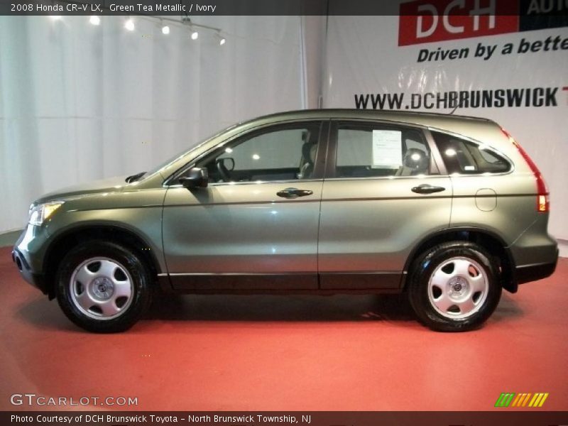 Green Tea Metallic / Ivory 2008 Honda CR-V LX