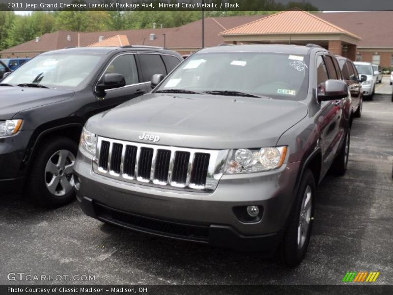 Mineral Gray Metallic / Black 2011 Jeep Grand Cherokee Laredo X Package 4x4