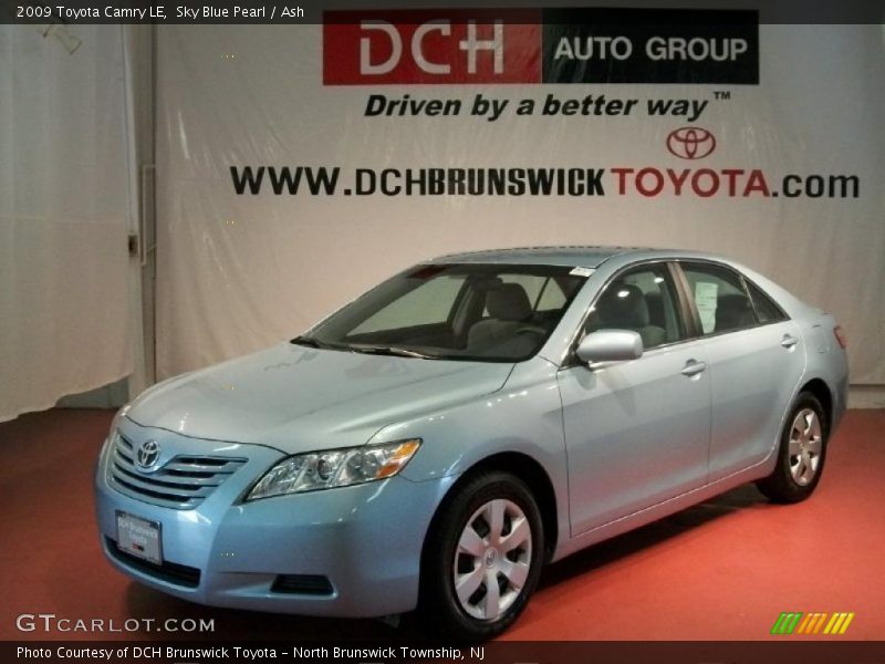 Sky Blue Pearl / Ash 2009 Toyota Camry LE