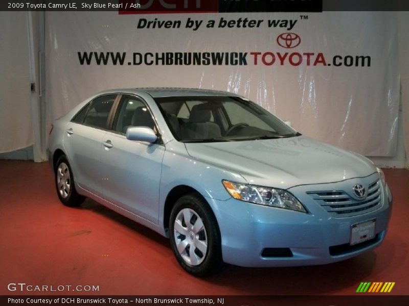 Sky Blue Pearl / Ash 2009 Toyota Camry LE