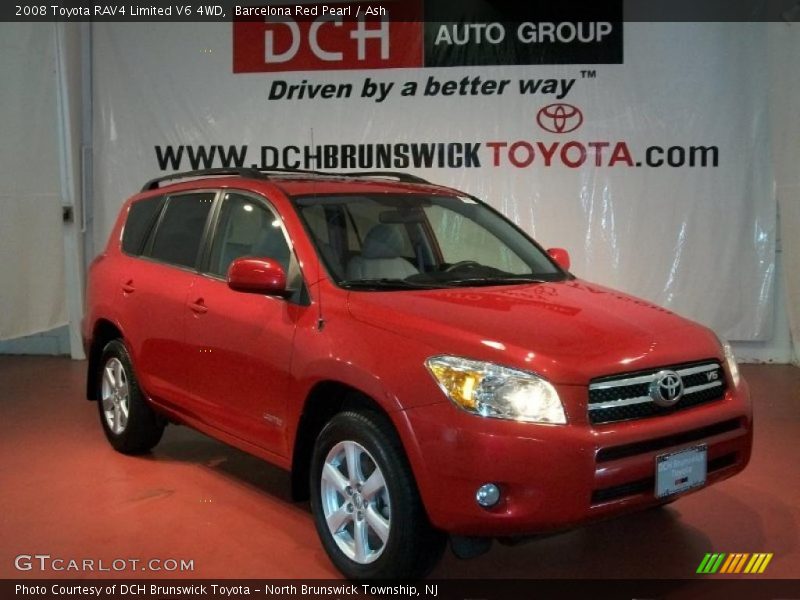 Barcelona Red Pearl / Ash 2008 Toyota RAV4 Limited V6 4WD