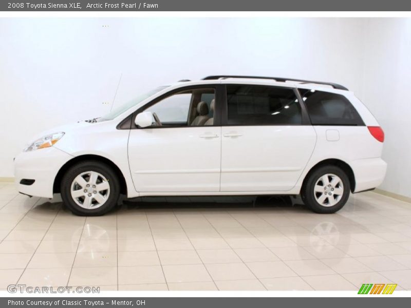 Arctic Frost Pearl / Fawn 2008 Toyota Sienna XLE