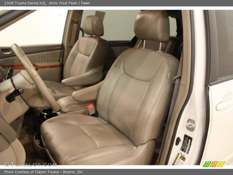 Arctic Frost Pearl / Fawn 2008 Toyota Sienna XLE