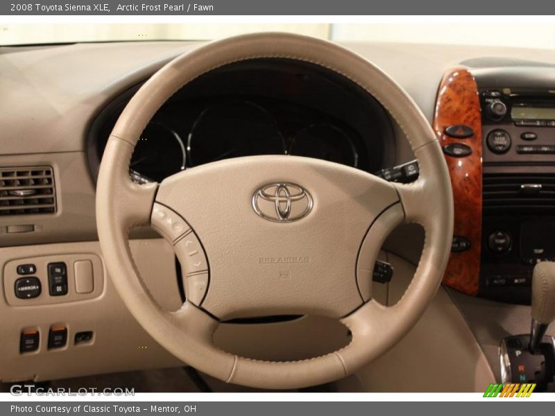 Arctic Frost Pearl / Fawn 2008 Toyota Sienna XLE