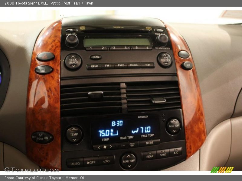Arctic Frost Pearl / Fawn 2008 Toyota Sienna XLE