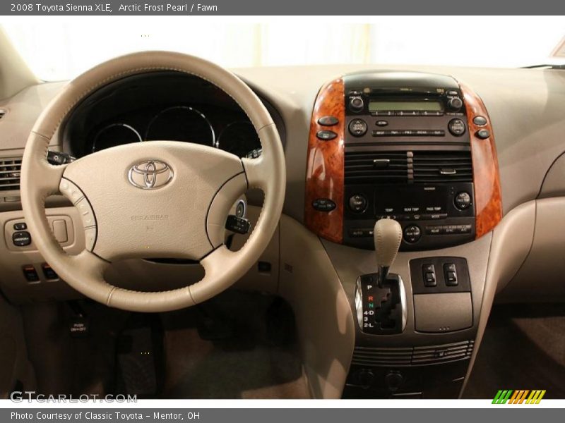 Arctic Frost Pearl / Fawn 2008 Toyota Sienna XLE