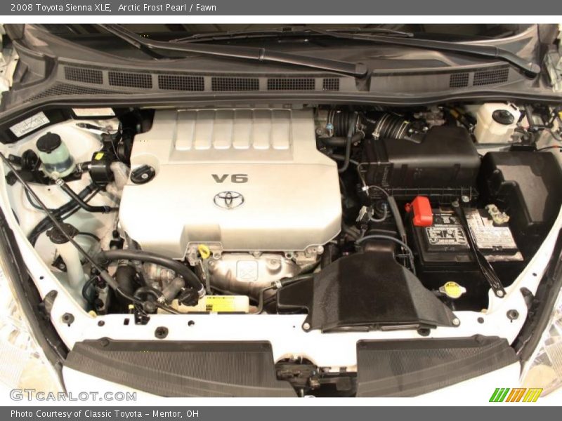 Arctic Frost Pearl / Fawn 2008 Toyota Sienna XLE