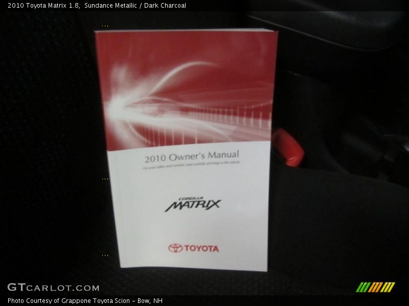 Sundance Metallic / Dark Charcoal 2010 Toyota Matrix 1.8