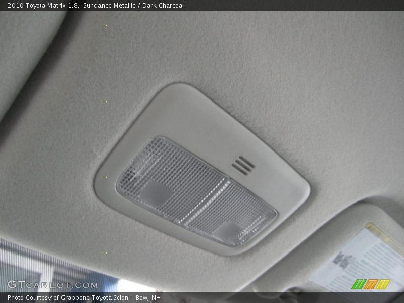 Sundance Metallic / Dark Charcoal 2010 Toyota Matrix 1.8