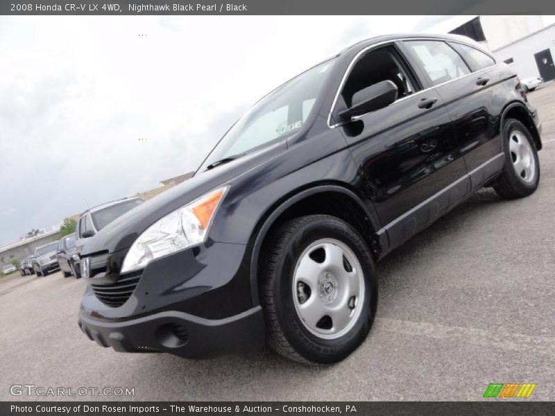 Nighthawk Black Pearl / Black 2008 Honda CR-V LX 4WD