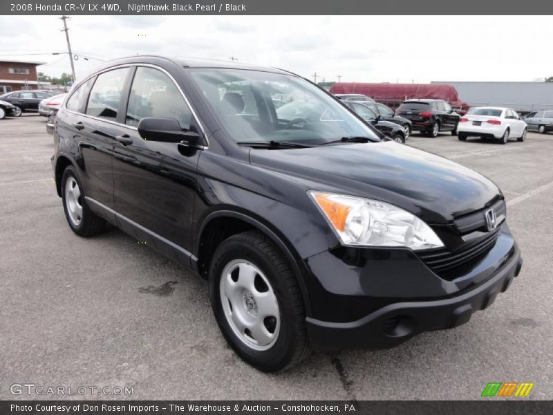 Nighthawk Black Pearl / Black 2008 Honda CR-V LX 4WD