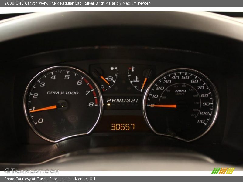  2008 Canyon Work Truck Regular Cab Work Truck Regular Cab Gauges