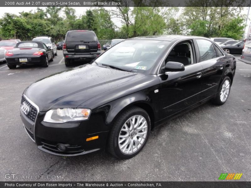 Front 3/4 View of 2008 A4 2.0T quattro S-Line Sedan