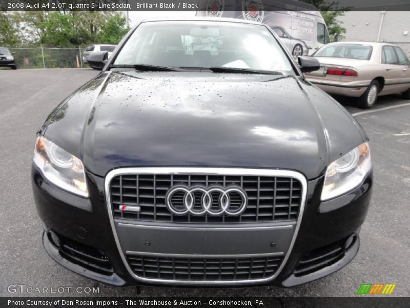 Brilliant Black / Black 2008 Audi A4 2.0T quattro S-Line Sedan