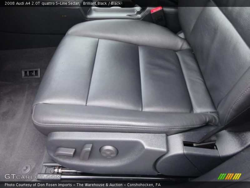 Brilliant Black / Black 2008 Audi A4 2.0T quattro S-Line Sedan