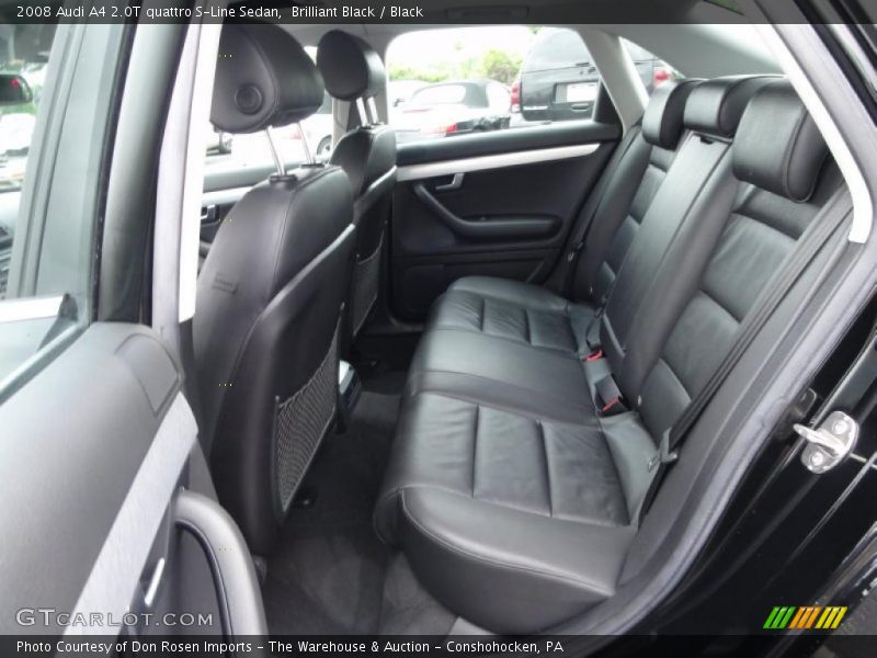 Brilliant Black / Black 2008 Audi A4 2.0T quattro S-Line Sedan