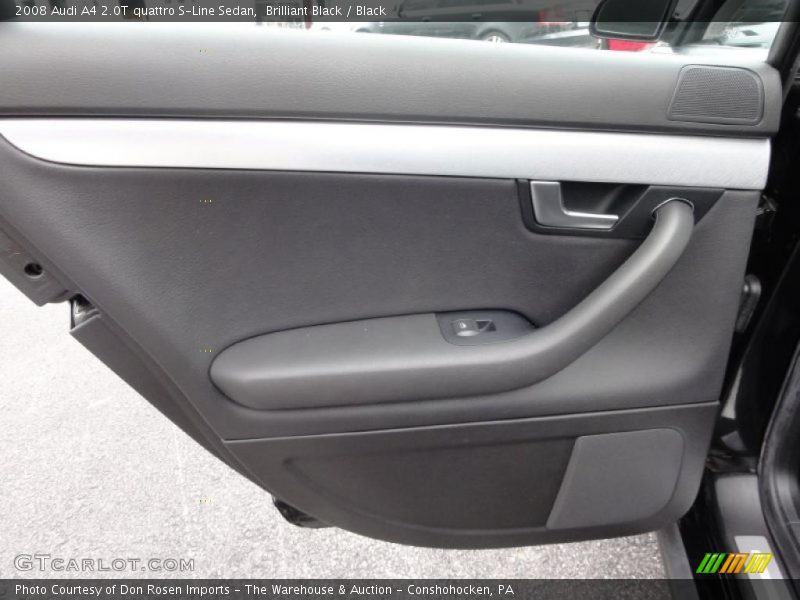 Brilliant Black / Black 2008 Audi A4 2.0T quattro S-Line Sedan