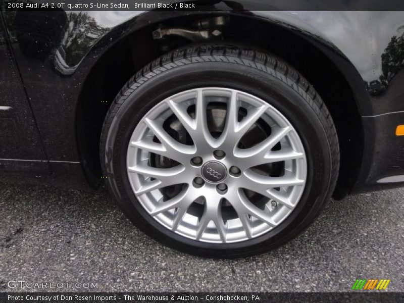 Brilliant Black / Black 2008 Audi A4 2.0T quattro S-Line Sedan