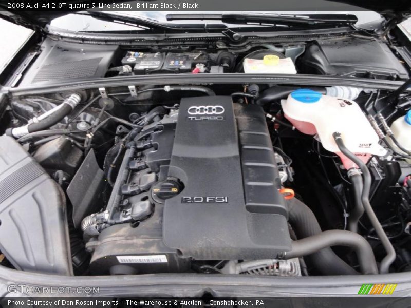  2008 A4 2.0T quattro S-Line Sedan Engine - 2.0 Liter FSI Turbocharged DOHC 16-Valve VVT 4 Cylinder