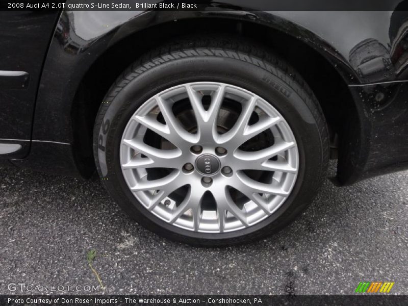Brilliant Black / Black 2008 Audi A4 2.0T quattro S-Line Sedan