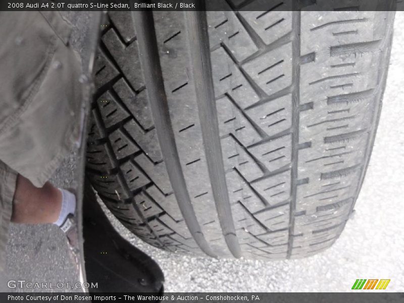 Brilliant Black / Black 2008 Audi A4 2.0T quattro S-Line Sedan