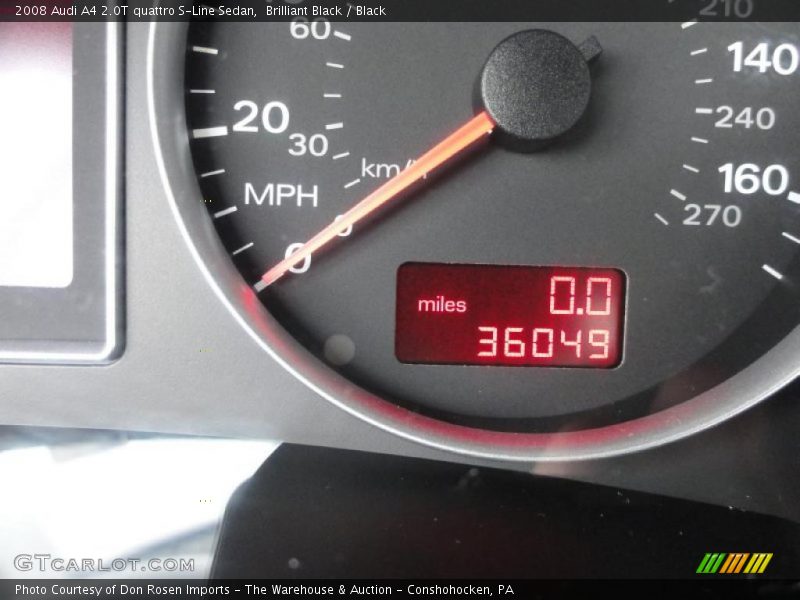Brilliant Black / Black 2008 Audi A4 2.0T quattro S-Line Sedan